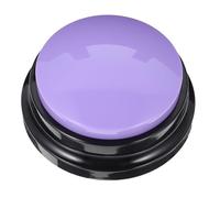 Toyvian Bouton Interactif pour Chien et Chat Violet Bouton de Communication Enregistrable pour Dressage et Comportement Animal Sonore pour Repas et Interaction Animale