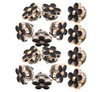 Toyvian Boutons-pression ronds en alliage Noirs Lot de 20 Accessoires Élégants Protection contre Involontaire pour Robes et Vêtements Féminins