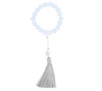 Toyvian Bracelet Chapelet Religieux en Perles de Verre Délicates, Style Chic et Ornement pour Prière et Décoration de Festival