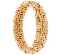 Toyvian Bracelet Ethnique Tressé Blanc en Matériaux Naturels pour Femmes Élégant Style Bohème Quotidien Taille Unique