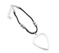 Toyvian Bracelet Porte-médiators de Cœur Mini Boîte de Rangement Portable, Étui Compact pour Médiators de Guitare, Accessoires Guitare Pratiques et Compatibles, pour Voyage et Studio