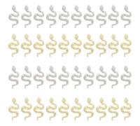 Toyvian Breloques 3D pour Ongles Serpent de Serpent Lot de 40 Pièces pour Nail Art Décoration d'Ongles Acryliques Accessoires Nail Art pour Création Manucure