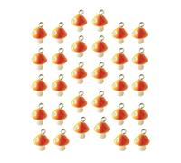 Toyvian Breloques en Forme de Champignon, 30 Pièces, Breloques en Plastique, Fabrication de Bijoux, Pendentifs, Accessoires pour Boucles D'oreilles, Colliers, Porte-clés, 12 Mm