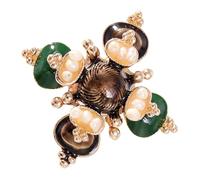 Toyvian Broche Baroque Croix en Perles Broche Décorative pour Femme Accessoire Mode Vêtements Élégants Polyvalents Unitaire