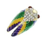 Toyvian Broche Cigale Élégante Alliage Inoxydable pour Femme Accessoire Décoratif Polyvalent pour Robe Sac et Manteau Ornement Chic pour Mariage et Fête