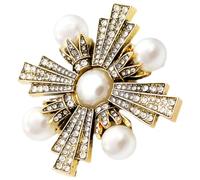 Toyvian Broche Croix Baroque Vintage pour Femmes Épingle Décorative Robuste pour Vêtements Cadeau pour Famille et Amis