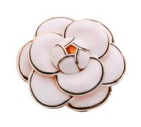 Toyvian Broche Fleur Camélia en Alliage Doré, Épingle à Vêtements pour Femme, Accessoire Cérémonie Mariage Fête, Bijou Ornement Élégant, Ornement Polyvalent