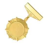 Toyvian Broche Médaille en Alliage de Zinc pour Garçon et Filles Épingle de Récompense Légère et Robuste Badge d'Honneur Vintage Accessoire de Fête et Compétition Présent Décoratif