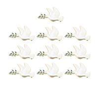 Toyvian Broche Paix Design Classique en Alliage de Zinc Léger 12 Pièces avec Branche D'olivier pour Hommes, pour Tenue Formelle ou Décontractée