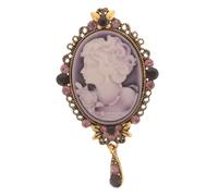 Toyvian Broche Victorienne Vintage Portrait de Dame Élégante Épingle Décorative pour Robe et Vêtements Féminins Accessoire Compact pour Fêtes et Événements