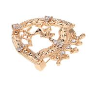 Toyvian Broche Vintage Couronne en Alliage de Zinc Doré Épingle de Revers pour Homme Accessoire Costume Hôte Cérémonie Style Écusson Cheval Taille Unique