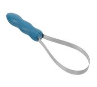 Toyvian Brosse à Poils pour Chevaux Acier Inoxydable Outil de Toilettage Résistant Lame Dentelée pour Éliminer Boue et Poils Morts Brosse de Soin Pratique
