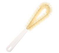 Toyvian Brosse De Nettoyage Goupillon Pour Bouteilles Et Tasses, Grosse Taille Manche Long Incurvé à 90°, Poils Doux En Nylon, Nettoyant Cuisine Et Biberons, Couleur Écru, Usage Quotidien