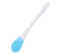 Toyvian Brosse Électrique de Bain à Long Manche Bleu en Abs Tête Rotative Exfoliante, Recharge Usb, Nettoyage du Corps Massage