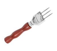Toyvian Broyeur à Glace et Utilisation Facile en Acier Inoxydable avec Poignée en Bois Outil Brise-glace Design Unique Pratique pour Bar et Pique-niques
