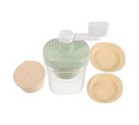 Toyvian Broyeur à Glace Manuel Compact avec Manivelle Machine à Glace Pilée Portable en Plastique Robuste 1 Bol à Inclus Maison Camping et Pique-niques Outil de Rasage pour Boissons