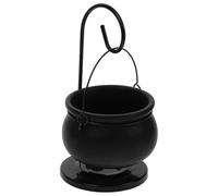 Toyvian Brûleur à Huile en Céramique Noir Compact Support en Fer, Diffuseur de Cire Parfumée pour Table et Fêtes d'anniversaire
