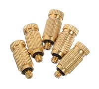 Toyvian Buse de Brumisation 5 Pièces Haute Pression en Laiton | Pulvérisation Anti-goutte, Usage Extérieur et Élevage, pour Animaux, Améliore L'efficacité, Or