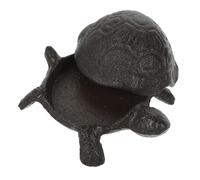 Toyvian Cache-clé Tortue Fonte pour Jardin et Bureau Cachette Discrète Clé Extérieur Décoration Métallique Marron Realiste Boîte Rangement Sécurisée pour Clés