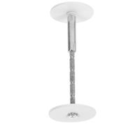 Toyvian Cache de Sécurité pour Poignée de Porte, Plaque de Recouvrement pour Sonnette en Acier Inoxydable, Ronde, 40mm, Blanc, avec Vis, pour Serrures et Œilleton, Maisons et Portes