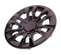 Toyvian Cache-Moyeux Noirs pour Voiturette de Golf 8 Pouces Enjoliveurs Centraux Robustes en Plastique Protection Décorative de Jante pour Terrains de Golf et Usage Extérieur