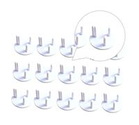 Toyvian Cache-prise Blanc pour Garçon et Filles Électrique 15pcs Prise en ABS Protection Sécurité Prévention Incendie et Poussière pour Bébés