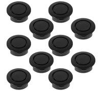 Toyvian Cache-Trou de Pare-Chocs en Plastique Noir pour Voiture et Camion, Protège Capteurs de Stationnement, 10 Pièces pour Trous de 25-26 Mm, Accessoires Extérieurs Auto