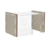 Toyvian Cachette pour Hamster Abri Intérieur Maison pour Petits Animaux Jouet Activité Décoration Habitat Cache Pratique