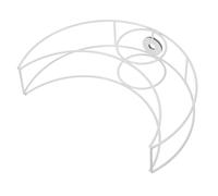 Toyvian Cadre D'abat-jour Support Solide Forme Lune en Métal Robuste Fer Blanc pour Lampe de Chevet et Lampe de Plafond pour Bricolage