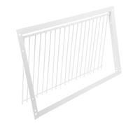 Toyvian Cadre en Grillage à Poules Blanc en Acier Inoxydable Barre de Collision pour Porte du Poulailler, Usage Polyvalent et Sécurité pour Pigeons et Cage à Oiseaux