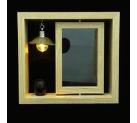 Toyvian Cadre Photo Commémoratif 21X23 CM avec Urne Noire 4X3 CM pour Souvenir Cendres Animal de Compagnie Cadre de Bureau Rotatif 6 Pouces Décoration Mémorial Maison Chien Disparu