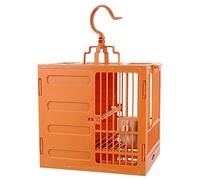 Toyvian Cage à Oiseaux Plastique pour Perroquets Maison Pratique pour Bain Nettoyage Cage pour Oiseaux Design Compact et