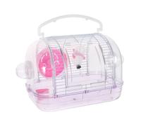 Toyvian Cage de Transport Transparente pour Hamster et Rongeurs Portable et Ventilée Adaptée Aux Cochons Lapins et Petits Mammifères Confort et Sécurité Voyage