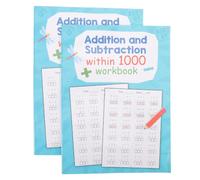 Toyvian Cahiers D'exercices de Mathématiques Pratique Quotidienne des Additions et Soustractions 2 Livres en Papier Renforcement des Compétences en Résolution pour Garçon et Filles