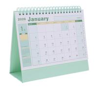 Toyvian Calendrier de bureau mensuel 2026 : calendrier à feuilles mobiles - Agenda permanent à reliure spirale avec agenda de 12 mois pour le bureau, la maison et les entreprises