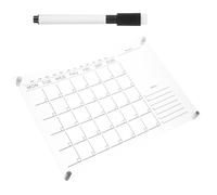 Toyvian Calendrier Mural Design Suspendu Léger en Acrylique Transparent Effaçable à Sec Tableau Mémo Hebdomadaire Pratique et Chic Couleur Aléatoire pour Bureau et