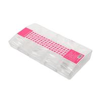 Toyvian Capsules d'Ongles Trapézoïdales Transparentes Faux Ongles en Plastique Demi-Couverture Taille Complète 0-9 1 Boîte 24 Pièces Manucure Naturelle et Légère pour Usage Quotidien