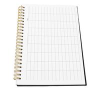 Toyvian Carnet de Finances à Lignes Horizontales pour Gestion D'inventaire | PP Noir, Pages en Papier, Écriture Fluide, Suivi des Dépenses, Usage Maison ou Bureau