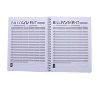 Toyvian Carnet de Suivi des Dépenses Professionnelles Noir, Couverture | Format Mensuel, Papier Grand Format Checklist, Résumé des Dépenses et Suivi Financier