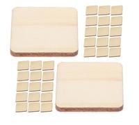 Toyvian Carrés de Bois Soi-même 3 Cm Naturels 100 Pièces pour Loisirs Créatifs Garçon et Filles Accessoires Bricolage Déco Maison Saison Estivale