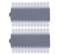Toyvian Carte de Distinction des Couleurs en Plastique Détachable 2pcs pour Présentation Vernis Ongles en Salon et DIY