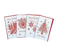 Toyvian Carte de Noël créative bénédiction Carte-Cadeau parfumée Carte de voeux de Noël pour Les Vacances de Noël - 4PCS
