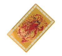 Toyvian Carte Feng Shui Tai Alliage Aluminium Magnésium Amulette Chinoise de Protection et Richesse Carte Année Serpent et Élégant de