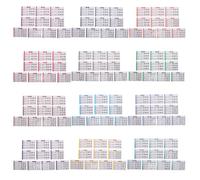Toyvian Cartes D'exercices D'accords de Piano en Papier pour Débutants, Set de 1, Couleurs Variées, Favorisent la Mémoire des Doigts Leçons Musicales