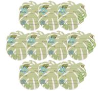 Toyvian Cartes D'invitation de Fête à Thème Hawaïen Feuille de Monstera, Papier Vert Léger et Portable, Lot de 10 Feuilles pour Vos Célébrations