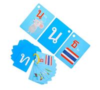 Toyvian Cartes Flash Vocabulaire Thaï Éducatives pour Garçon Et Filles 2-4 Ans 45 Pièces Colorées en Carton Pédagogique pour Activités Préscolaires Et Apprentissage Ludique