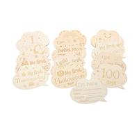 Toyvian Cartes Mensuelles Garçon Fille Cartes Naissance Croissance Accessoires Photo Pour Annonce Garçon Fille