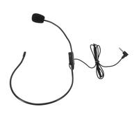 Toyvian Casque-Micro Filaire Noir Microphone Intégré Rotatif Bandeau Ajustable Compatible pour Enseignants et Guides Touristiques Microphones pour Chanter et Parler Qualité Sonore