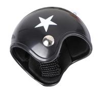 Toyvian Casque pour Hamster en Tissu Doux Motifs Étoiles Blancs, Accessoire Amusant pour Petits Animaux de Compagnie, Chapeau Photo Léger et Confortable pour Plusieurs Styles