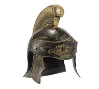 Toyvian Casque Soldat Romain Adulte Doré Accessoire Cosplay Médiéval Léger et Respirant pour Fête et Performance